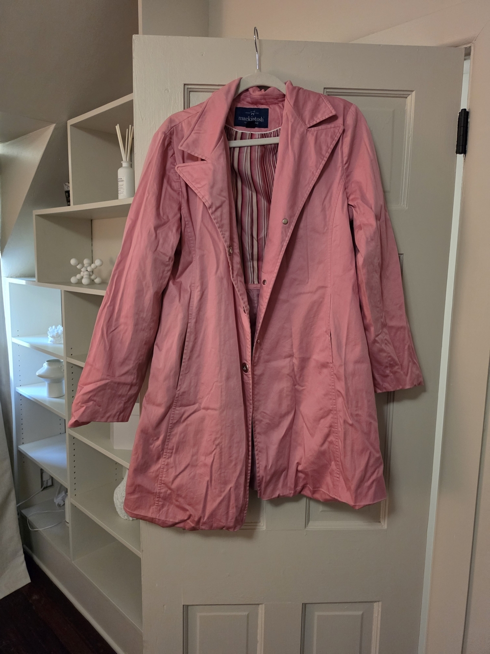 Mackintosh 12 Women's Pink Mid-Length Trench Coat